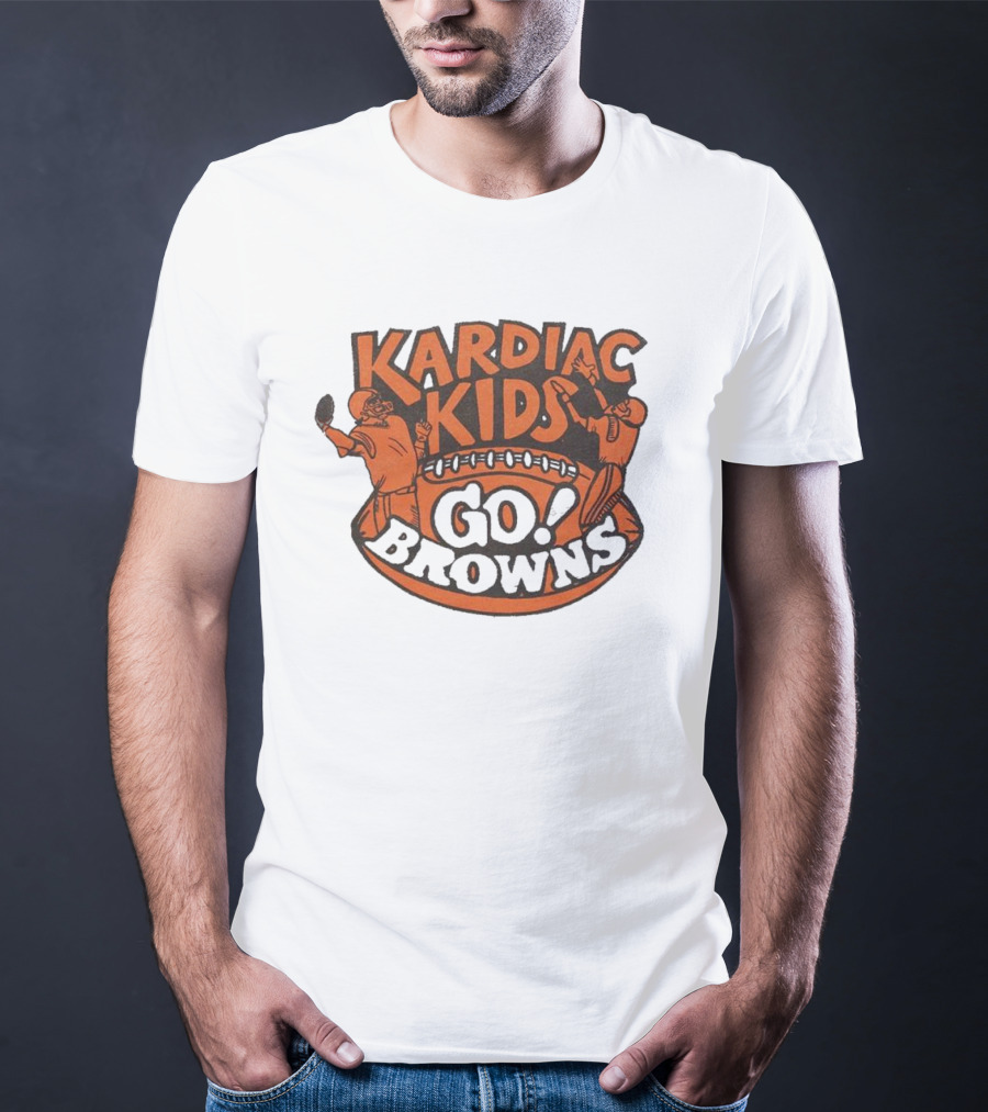 Kardiac Kids Go Browns Football T-Shirt