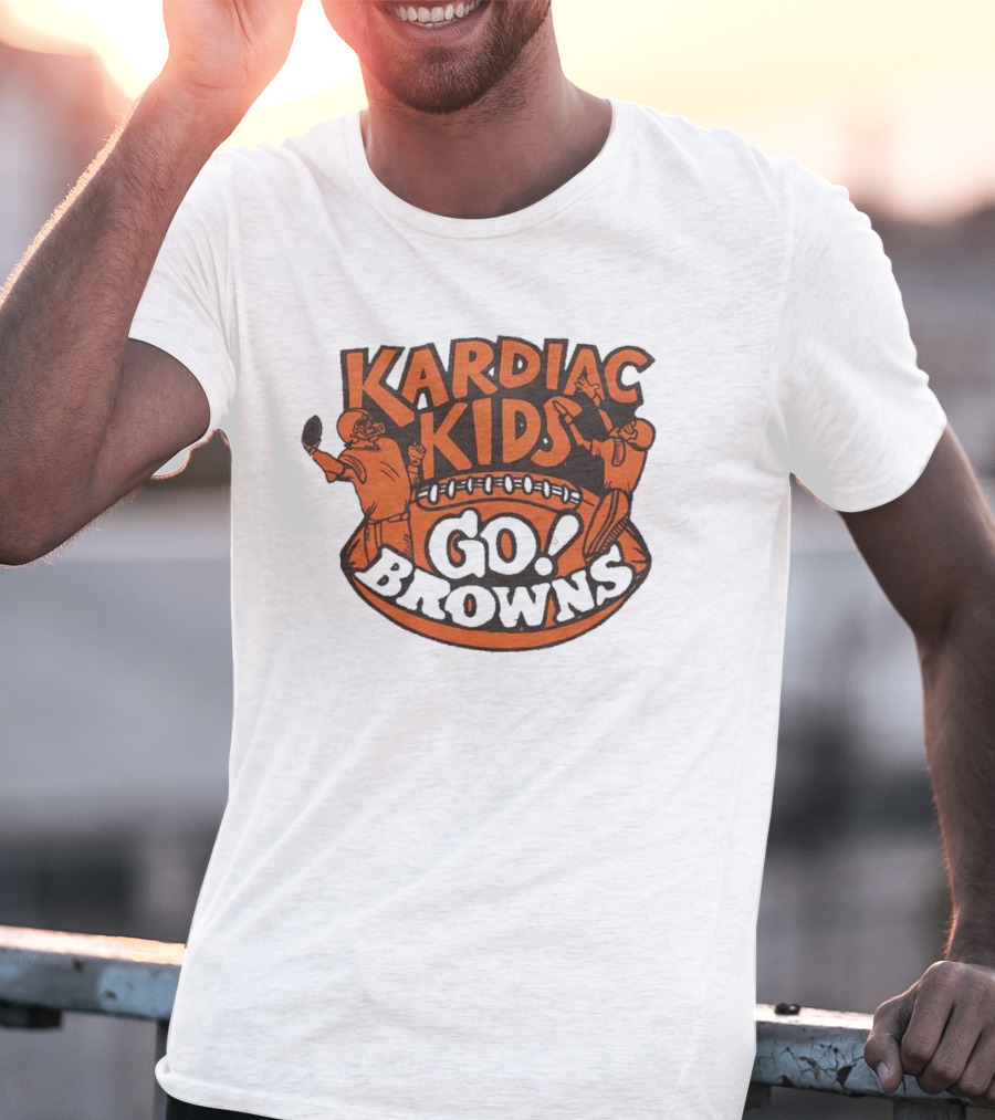 Kardiac Kids Go Browns Football T-Shirt