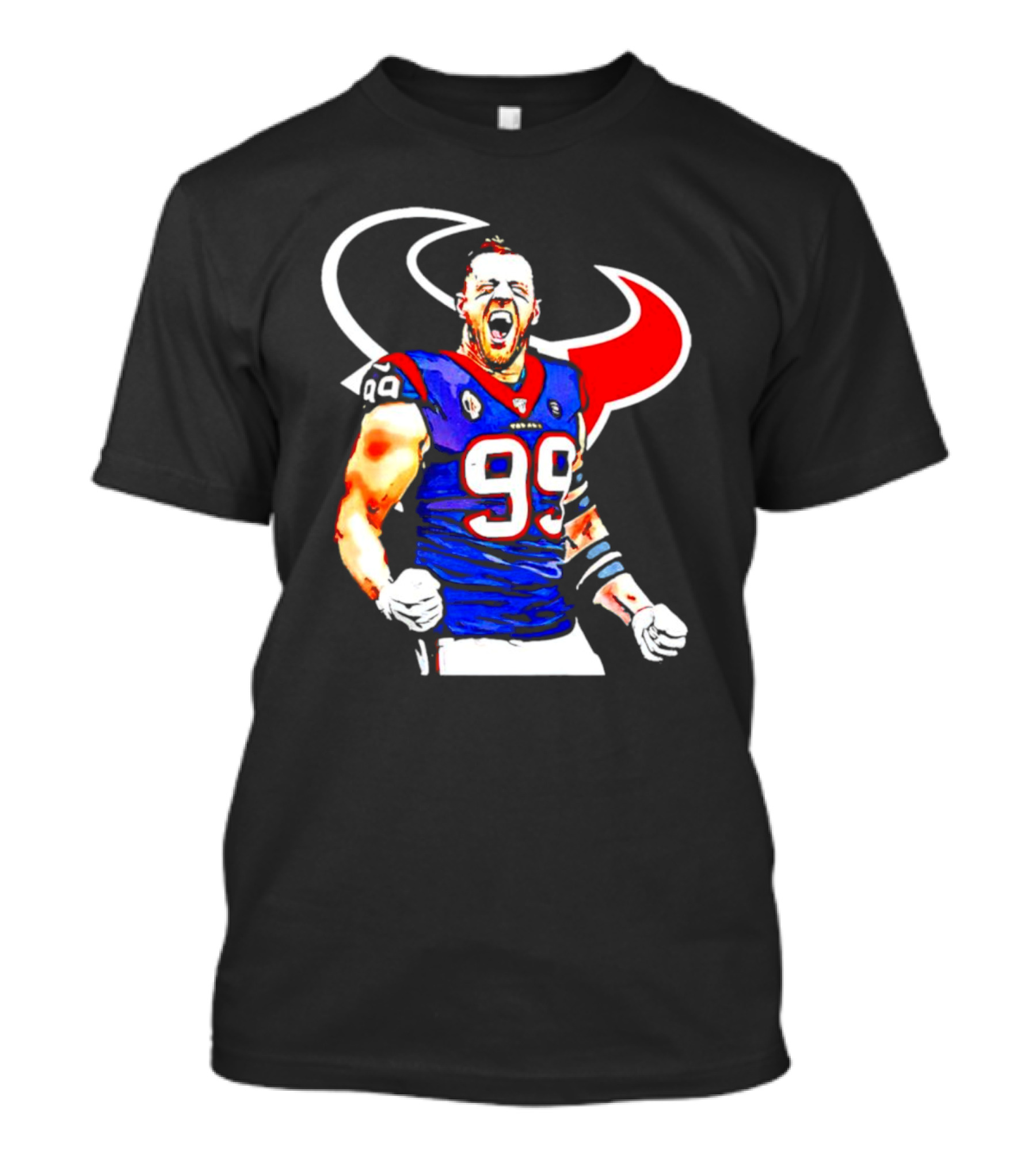 Justin James Watt Houston Texans 99 Jersey T-Shirt