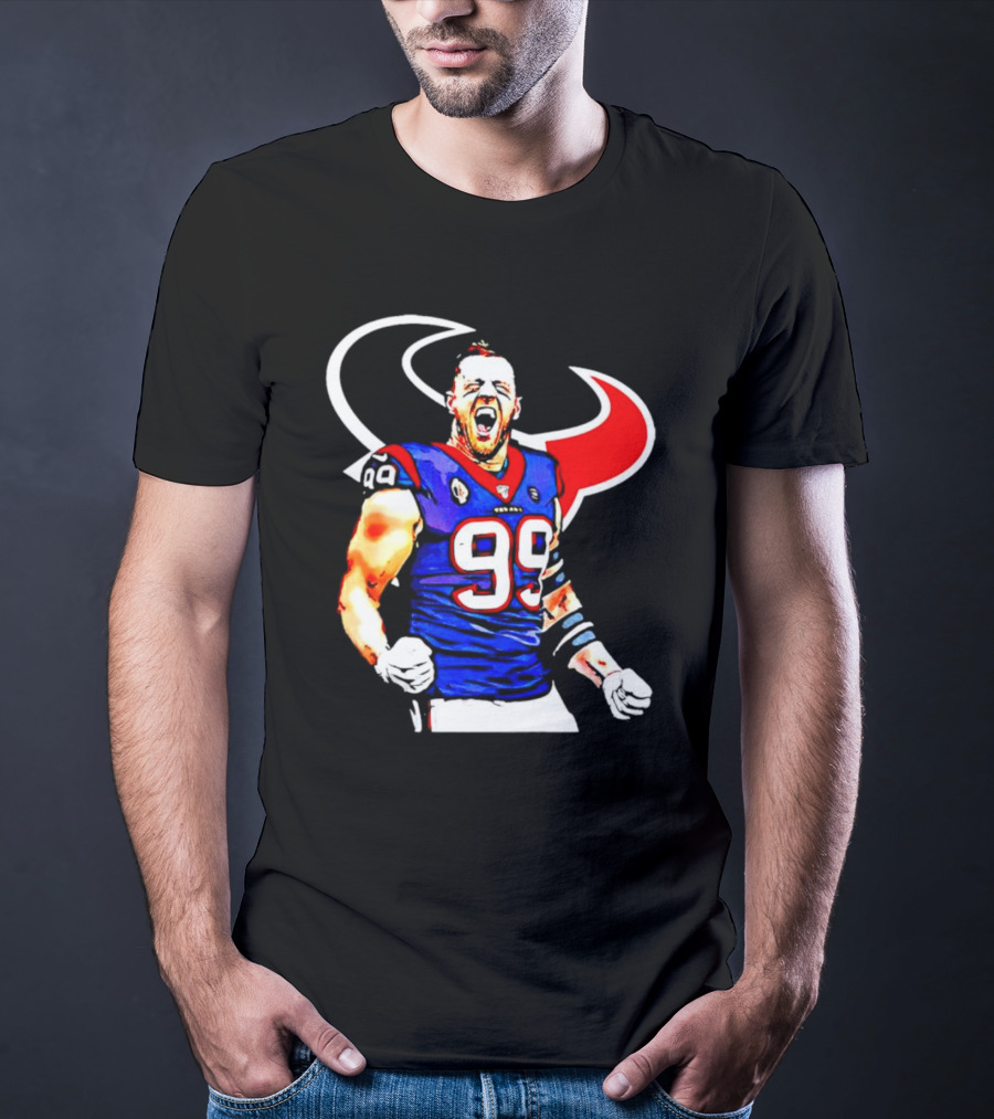 Justin James Watt Houston Texans 99 Jersey T-Shirt