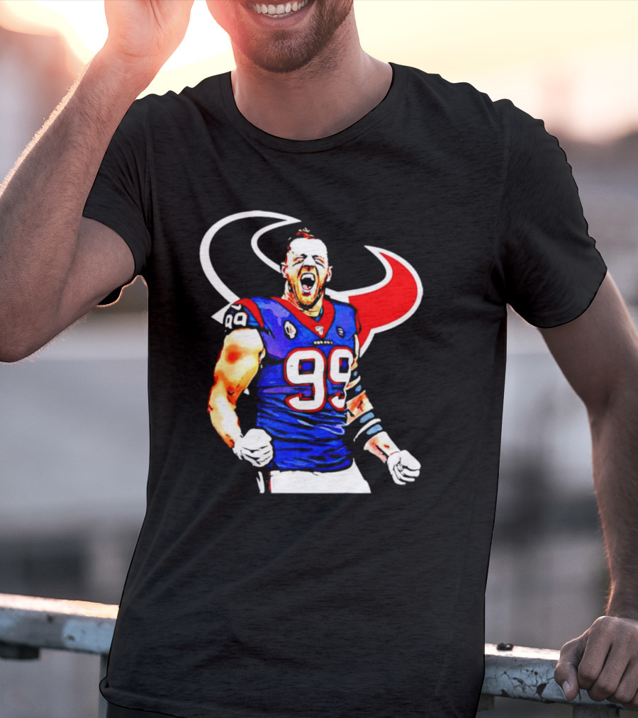 Justin James Watt Houston Texans 99 Jersey T-Shirt