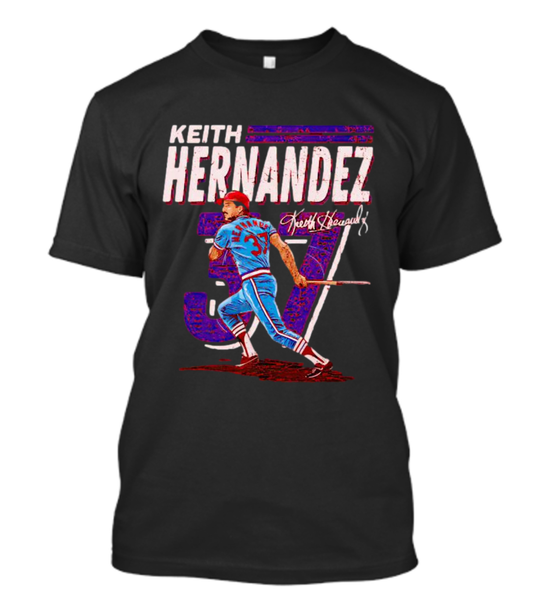 Keith Hernandez 37 Baseball Signature T-Shirt