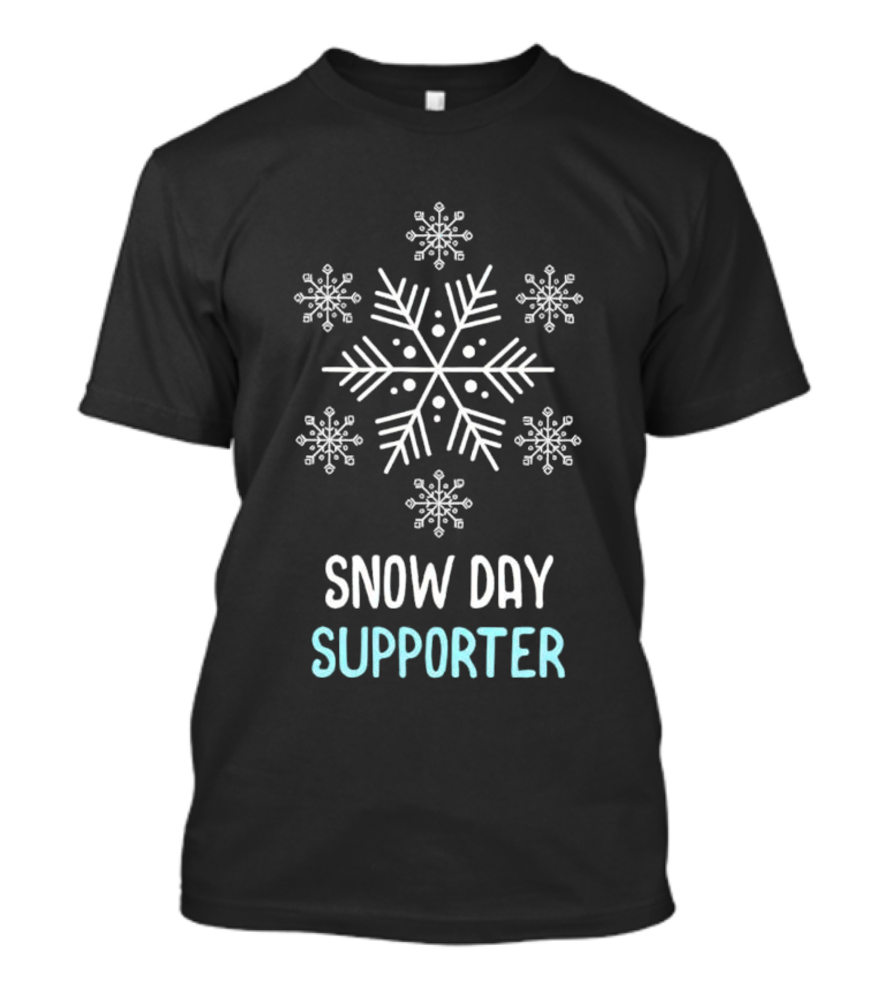 Snowflake Snow Day Supporter Christmas T-Shirt