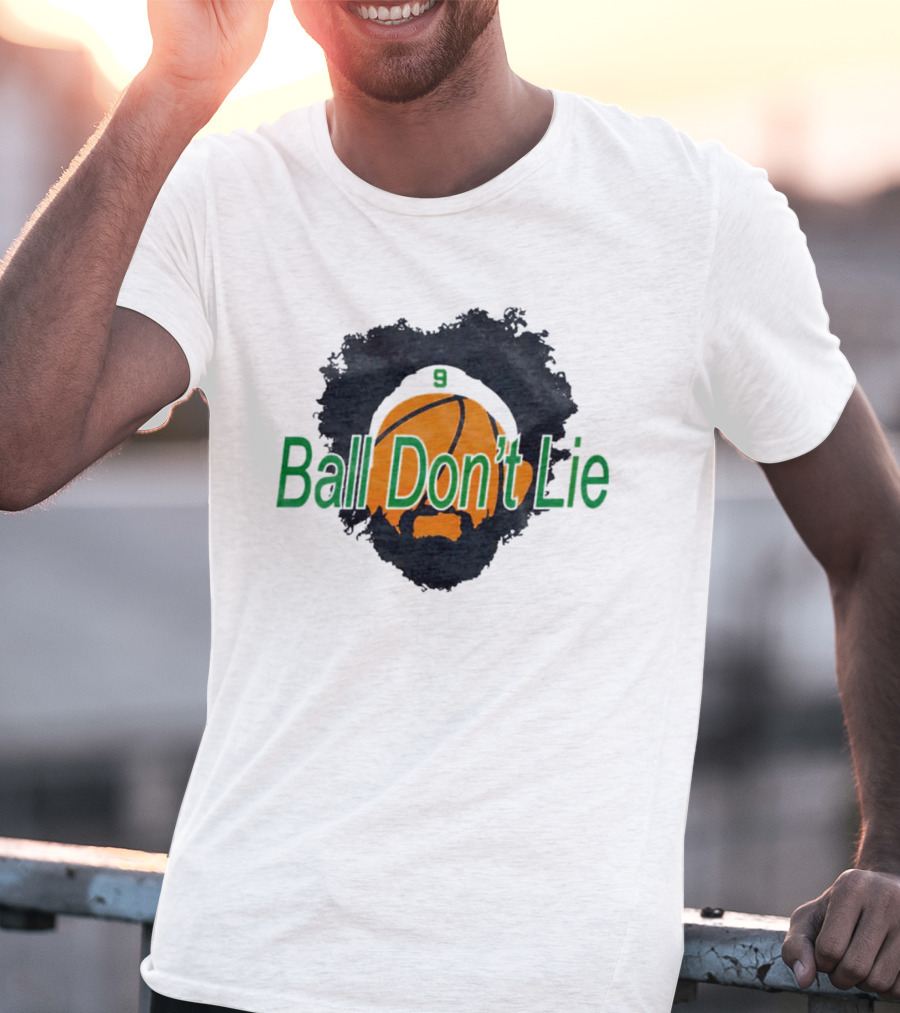 Boston Celtics Derrick White Number 9 Ball Don’t Lie Basketball T-Shirt