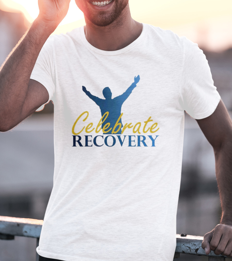 Celebrate Recovery Silhouette With Raised Arms T-Shirt