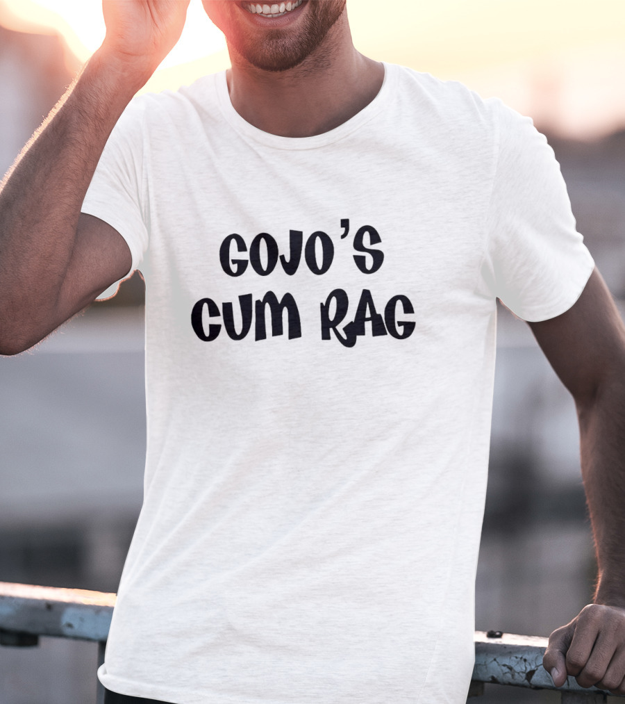 Gojo's Cum Rag Typography Text Reference T-Shirt