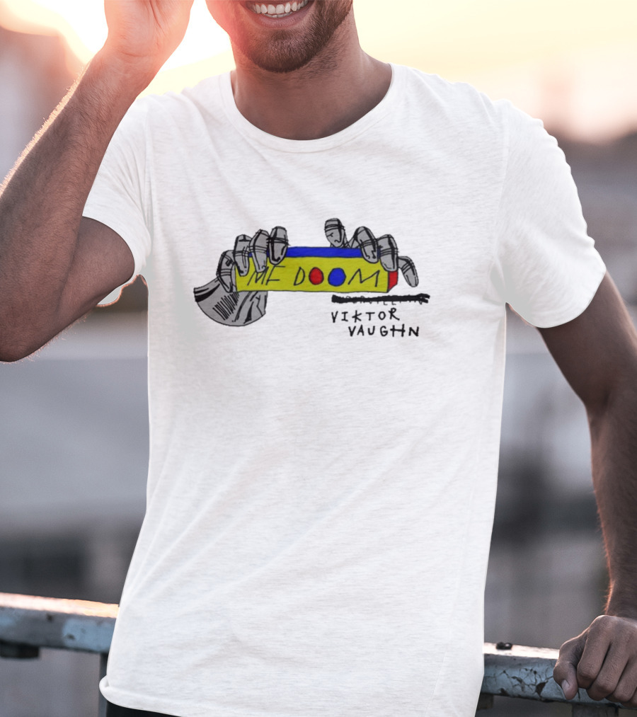 MF Doom Viktor Vaughn Colorful Hand-Drawn T-Shirt