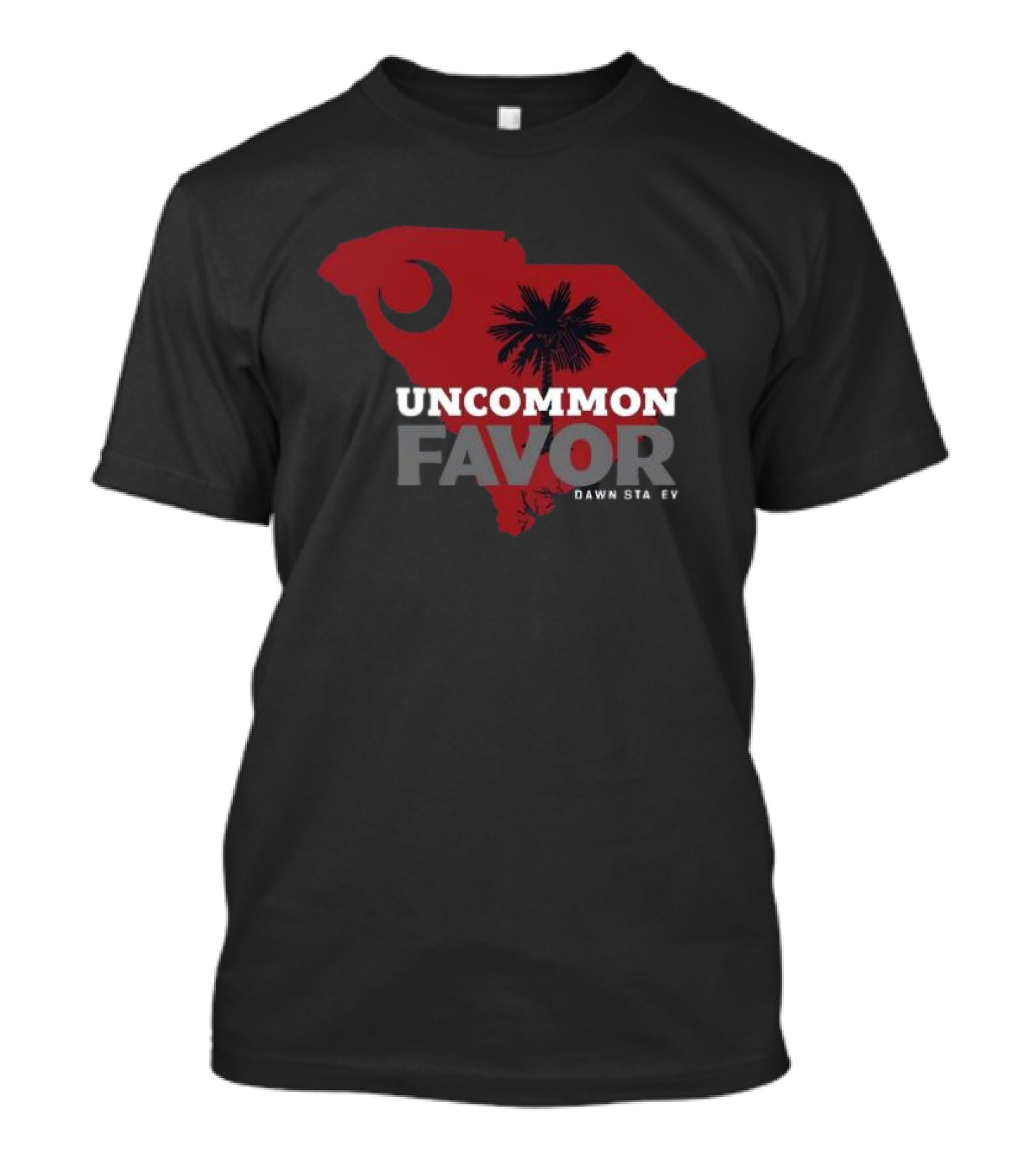 Uncommon Favor South Carolina Map Dawn Staley T-Shirt
