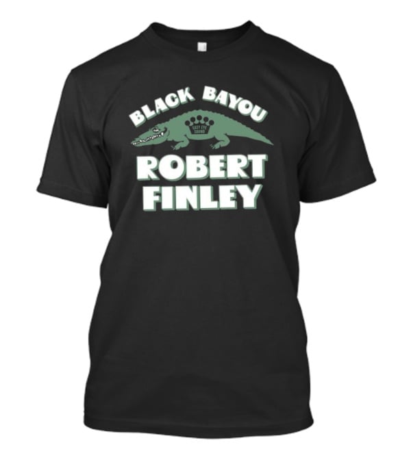 Robert Finley Black Bayou Lazy Eye Sound Alligator T-Shirt