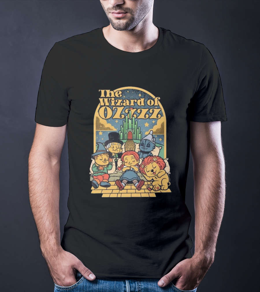 The Wizard Of Ozzzz All Characters Sleeping By Emerald City T-Shirt