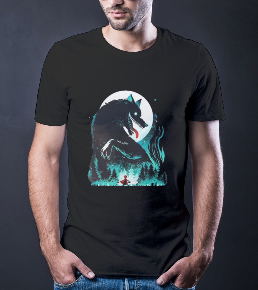The Wolf Tale Moonlit Forest Encounter T-Shirt