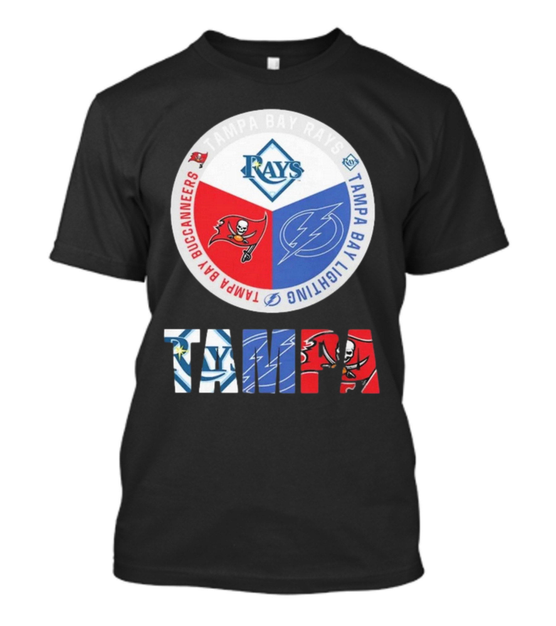 Tampa Bay Rays X Tampa Bay Lightning X Tampa Bay Buccaneers T-Shirt