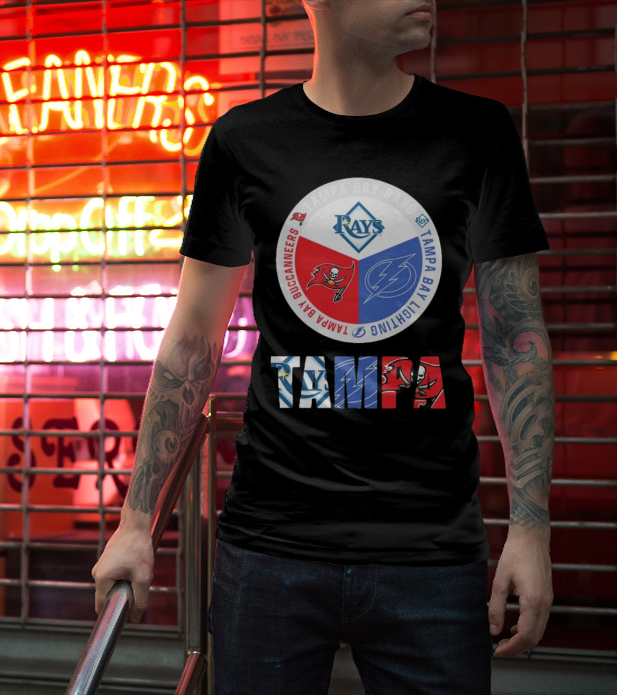 Tampa Bay Rays X Tampa Bay Lightning X Tampa Bay Buccaneers T-Shirt