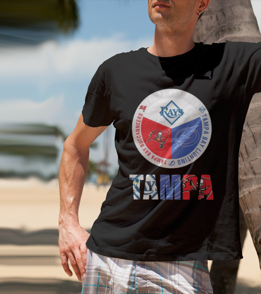 Tampa Bay Rays X Tampa Bay Lightning X Tampa Bay Buccaneers T-Shirt