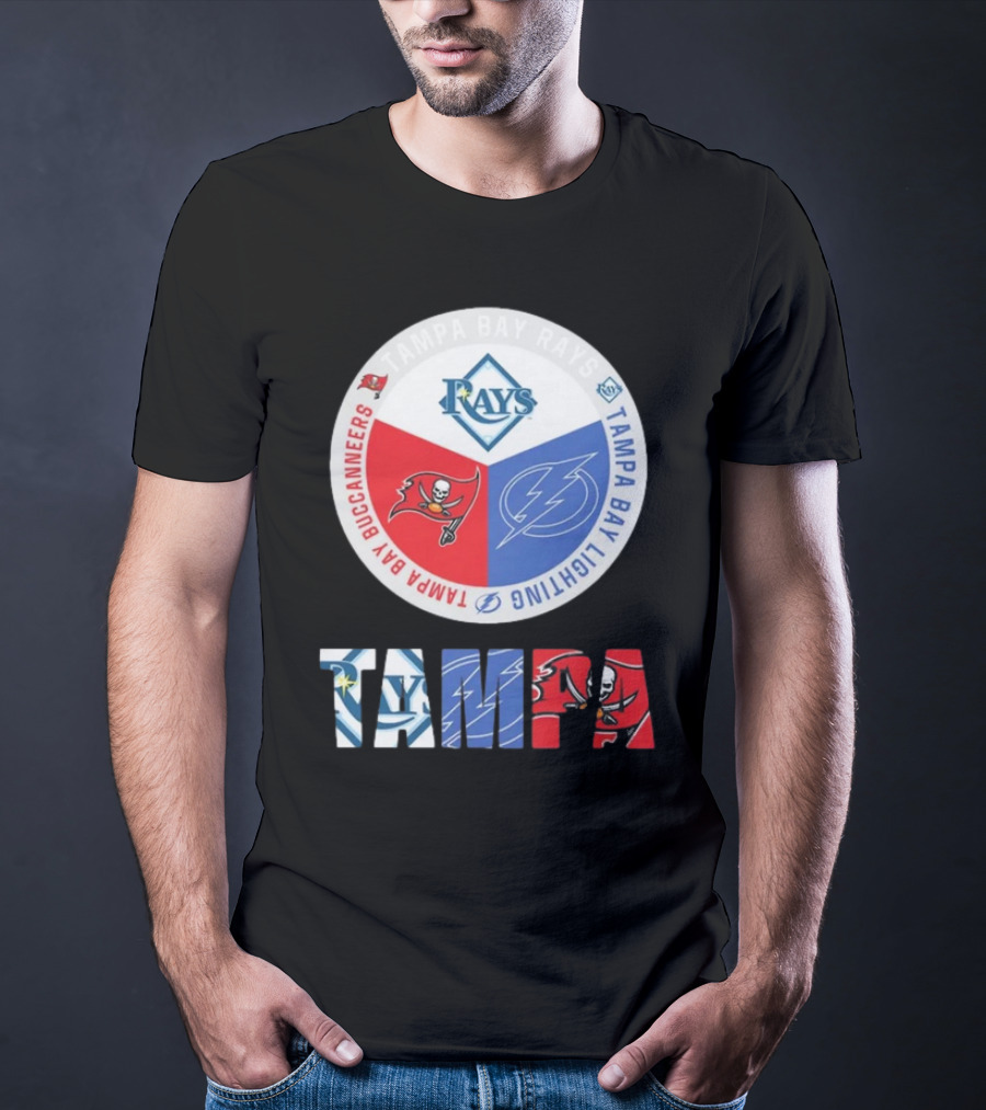Tampa Bay Rays X Tampa Bay Lightning X Tampa Bay Buccaneers T-Shirt