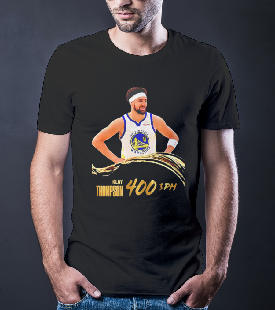 Klay Thompson 400 Three Pointers Golden State Warriors 3PM Gold Blooded T-Shirt
