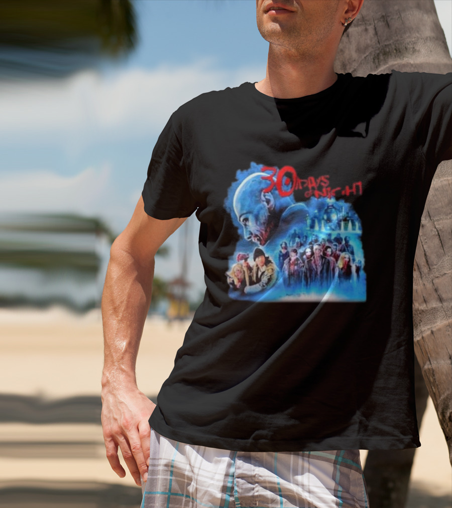 30 Days Of Night Fight Zombies Vampire Movie Scene T-Shirt