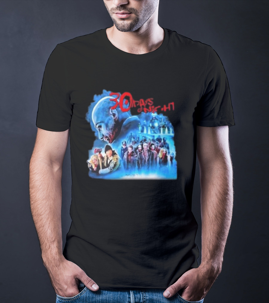 30 Days Of Night Fight Zombies Vampire Movie Scene T-Shirt