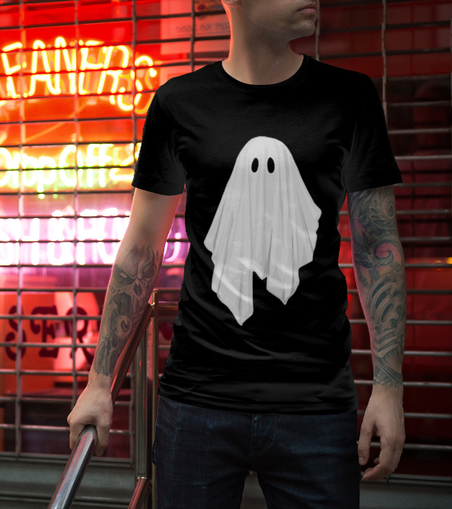 Adam Berry Glow-In-The-Dark Ghost White Sheet Specter T-Shirt