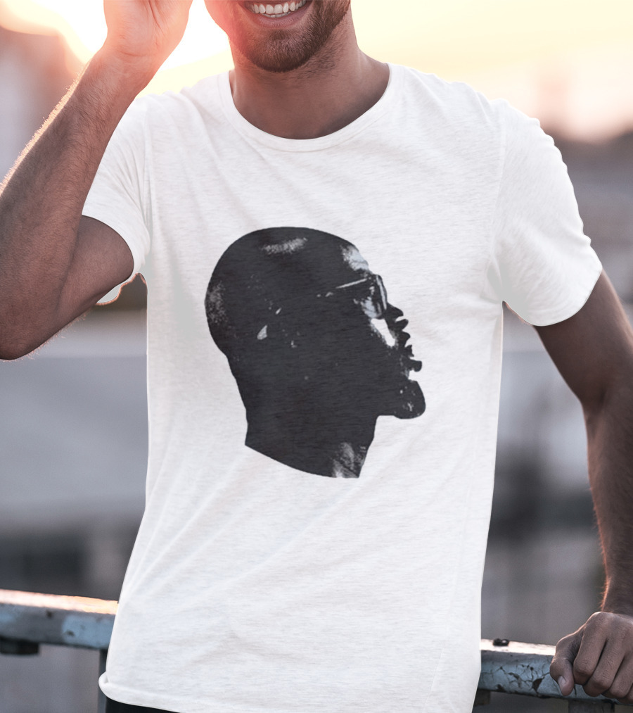 Black Coffee Black On Silhouette Profile T-Shirt