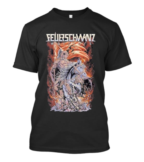 Feuerschwanz Warriors Rohirrim Knight On Horseback With Flag T-Shirt