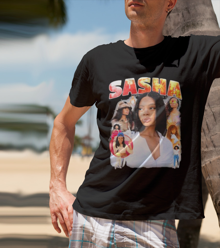 Sasha Iconic Collage Featuring Diverse Fashion Styles T-Shirt