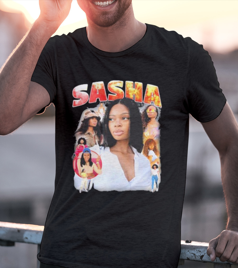 Sasha Iconic Collage Featuring Diverse Fashion Styles T-Shirt