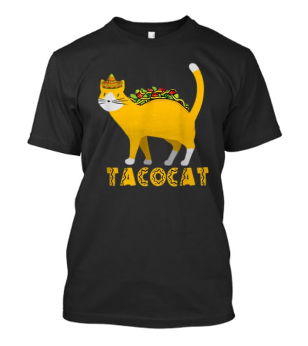 Tacocat Sombrero Taco Cat With Tacos Mexican Food Graphic 365 T-Shirt