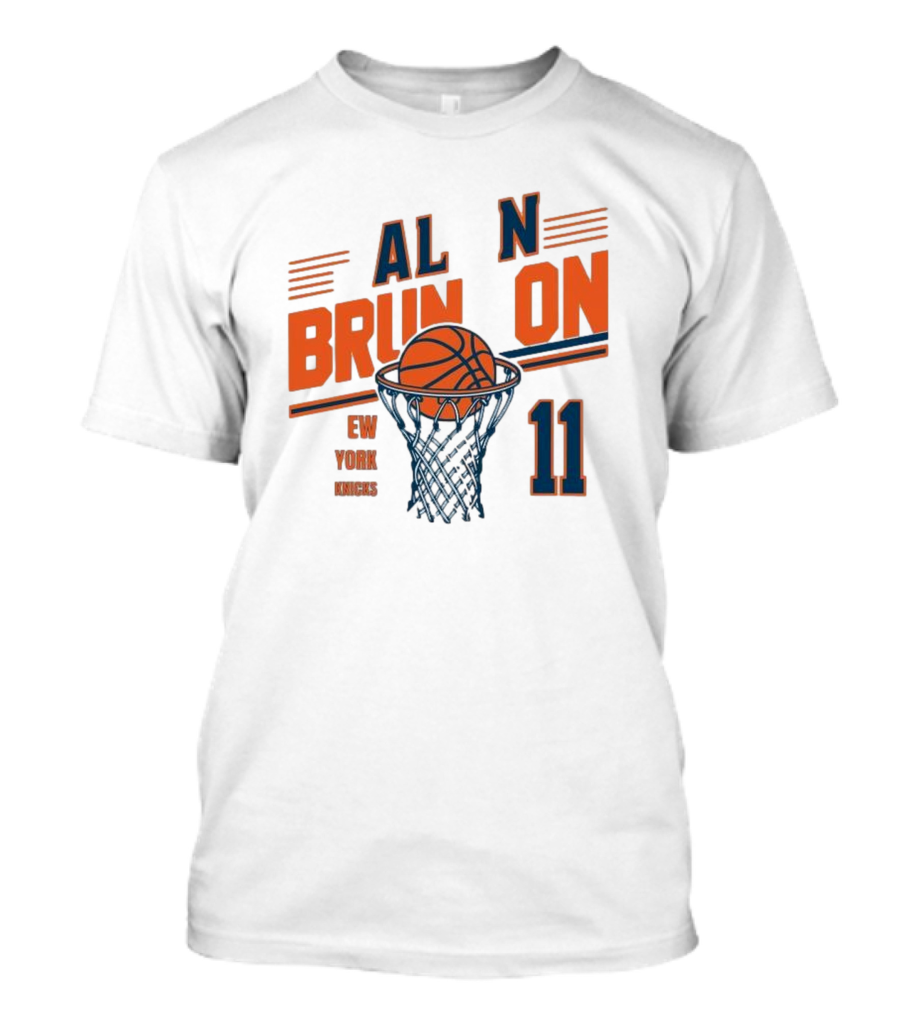 Jalen Brunson New York Knicks Basketball Net Number 11 T-Shirt