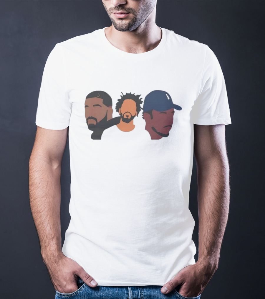 Drake J Cole Kendrick Lamar Retro Rapper Star T-Shirt