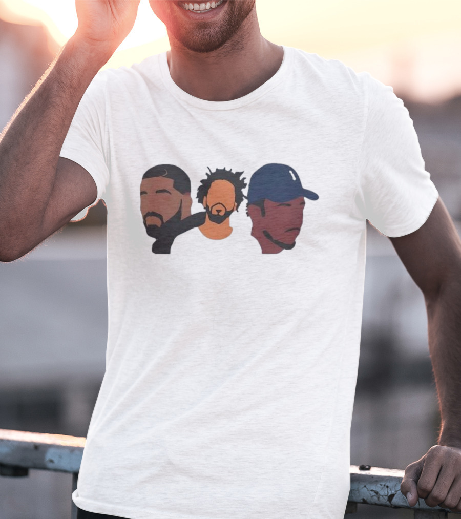 Drake J Cole Kendrick Lamar Retro Rapper Star T-Shirt