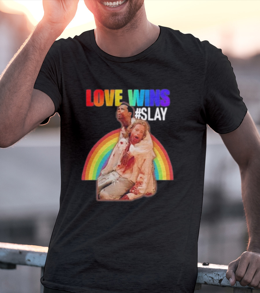 Cerpen Vampire Season 2 Love Wins #Slay Rainbow T-Shirt