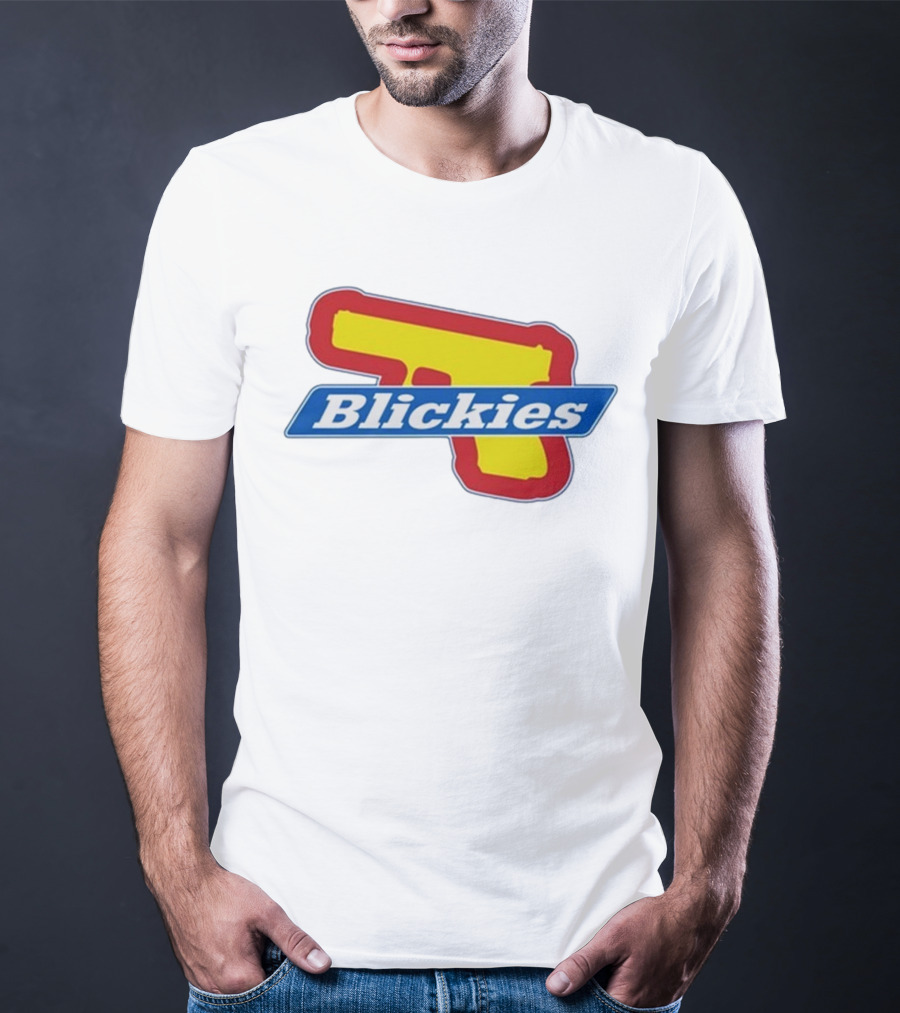 Blickies Gun Icon Logo 10Cellphones T-Shirt