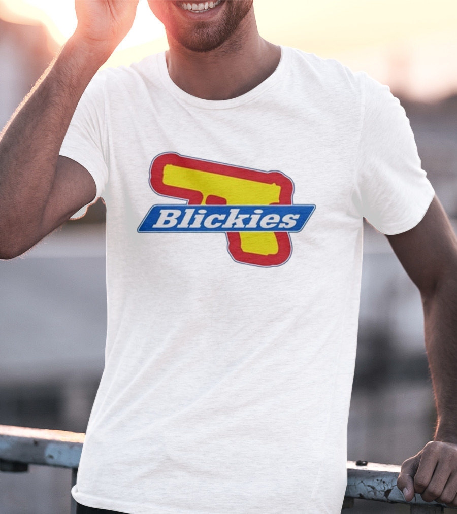 Blickies Gun Icon Logo 10Cellphones T-Shirt