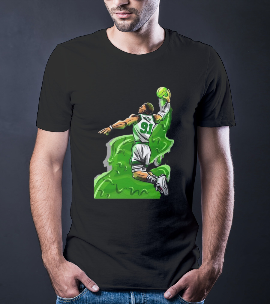 Blake Griffin Boston Celtics Number 91 Dunking Basketball T-Shirt