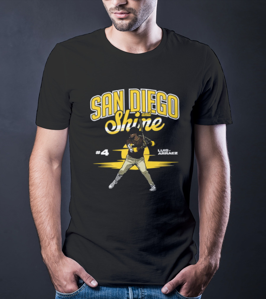 San Diego And Shine Luis Arráez #4 Baseball Player T-Shirt