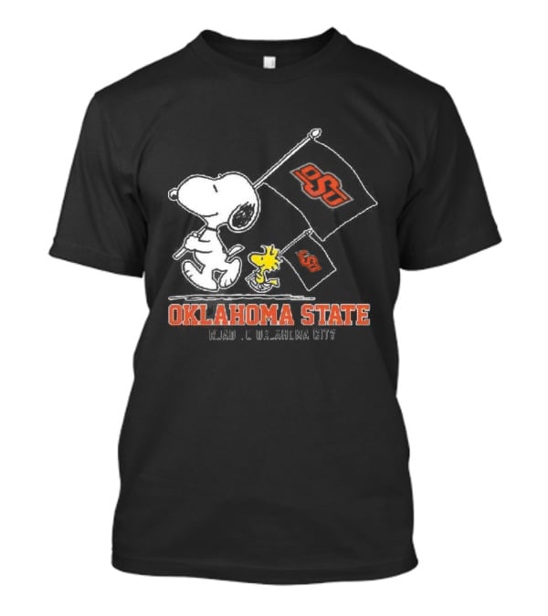 Snoopy Woodstock Oklahoma State OSU Road To Oklahoma City T-Shirt