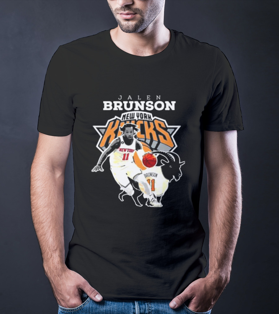 Jalen Brunson New York Knicks Goat Player T-Shirt