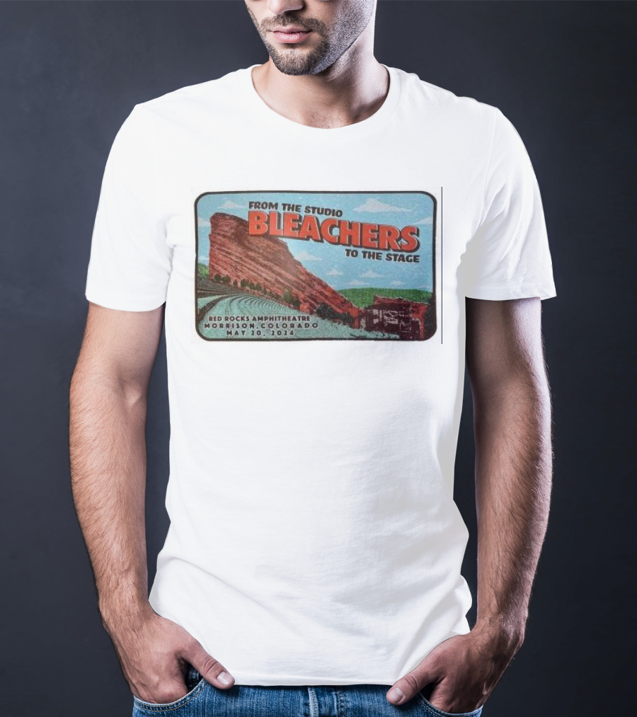 Bleachers From The Studio To The Stage Red Rocks Amphitheatre Morrison Colorado May 20 T-Shirt