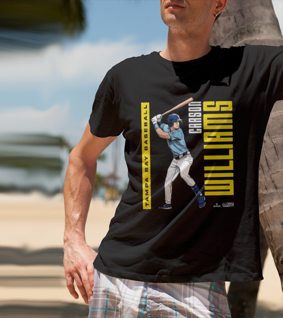 Carson Williams Tampa Bay Baseball Player Clutch Hitters T-Shirt