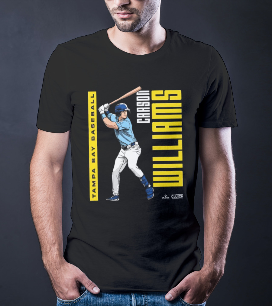 Carson Williams Tampa Bay Baseball Player Clutch Hitters T-Shirt