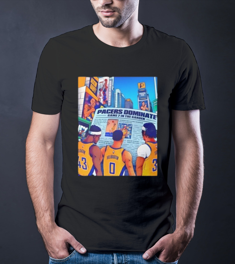 Pacers Dominate Game 7 In The Garden Broad Street Victory Highlights T-Shirt