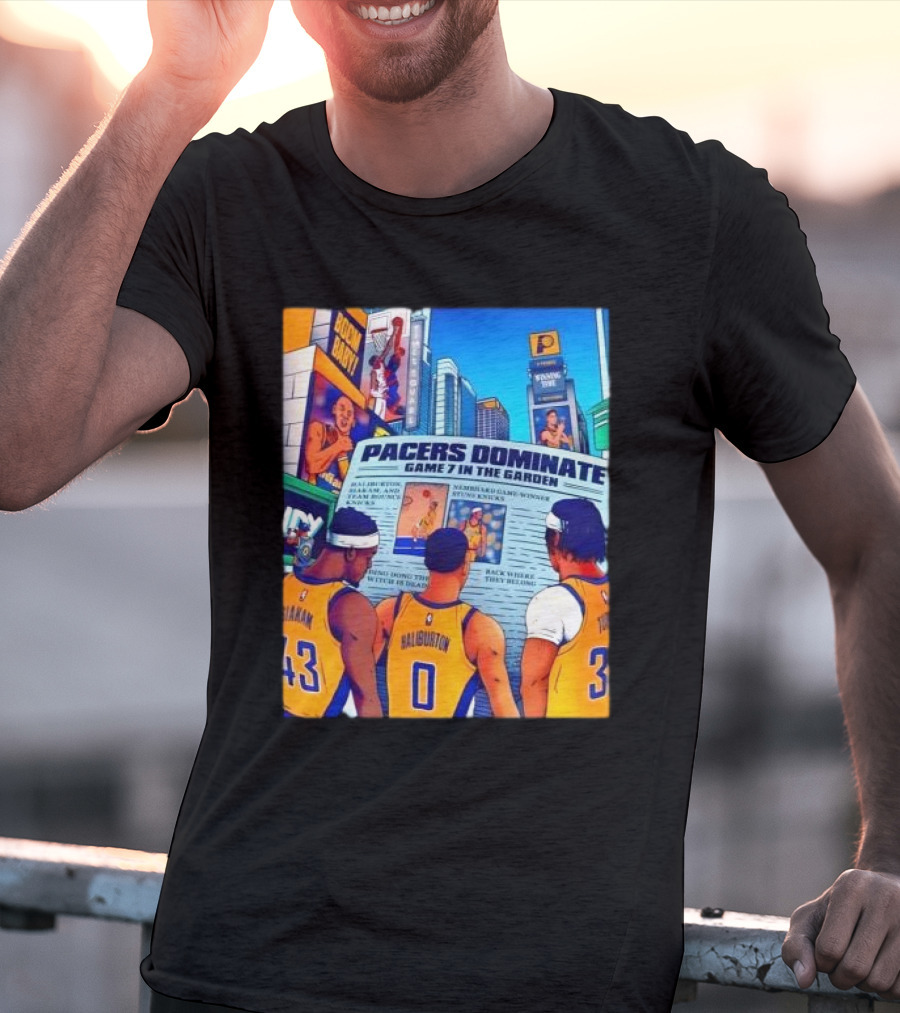 Pacers Dominate Game 7 In The Garden Broad Street Victory Highlights T-Shirt