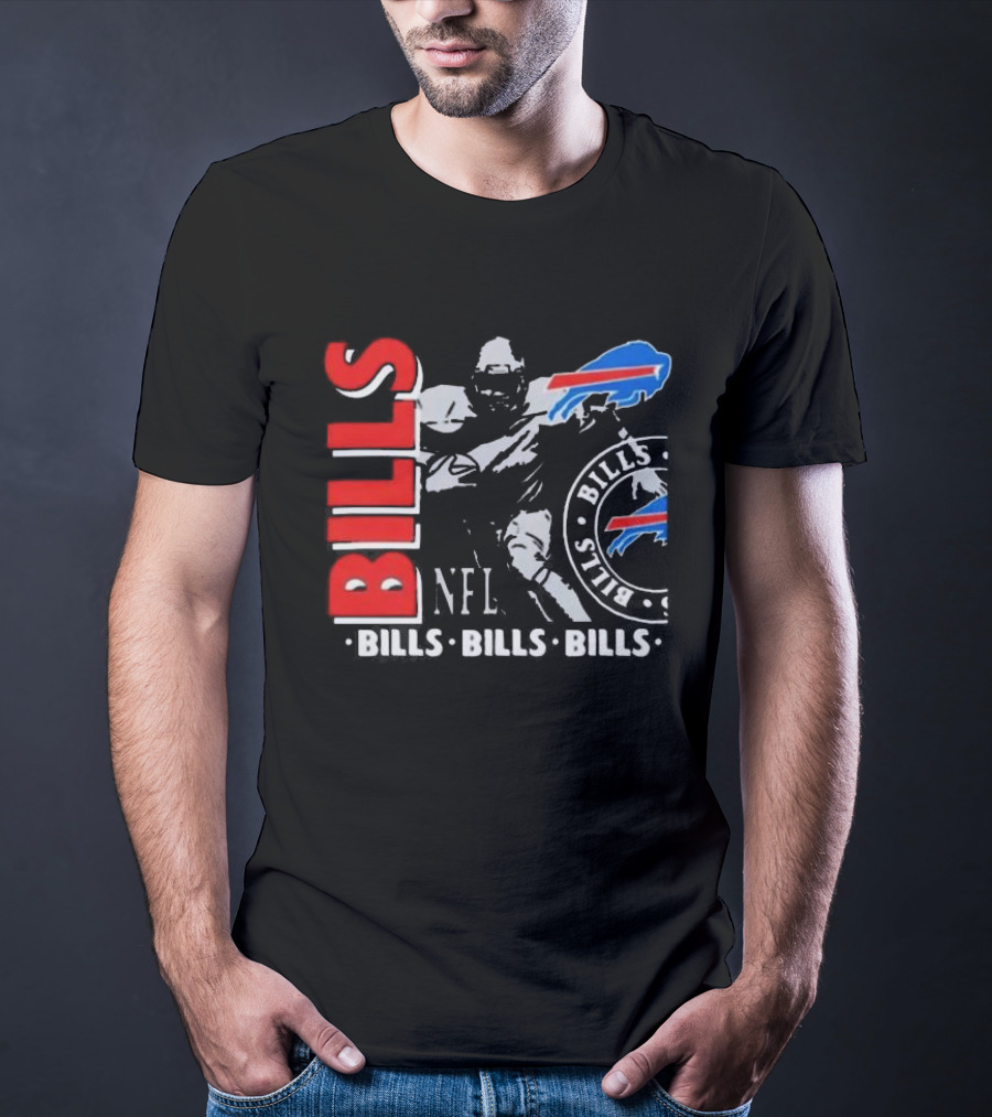 Buffalo Bills NFL Football Player Bills Bills Bills Logo T-Shirt