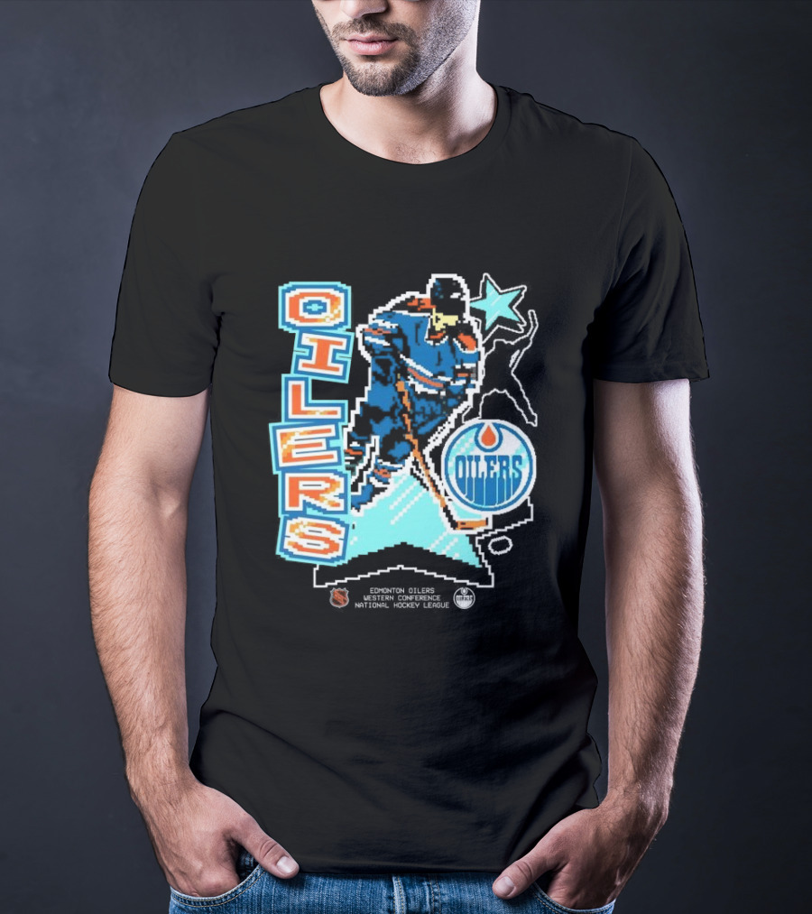 Edmonton Oilers Western Conference National Hockey League Player Retro T-Shirt