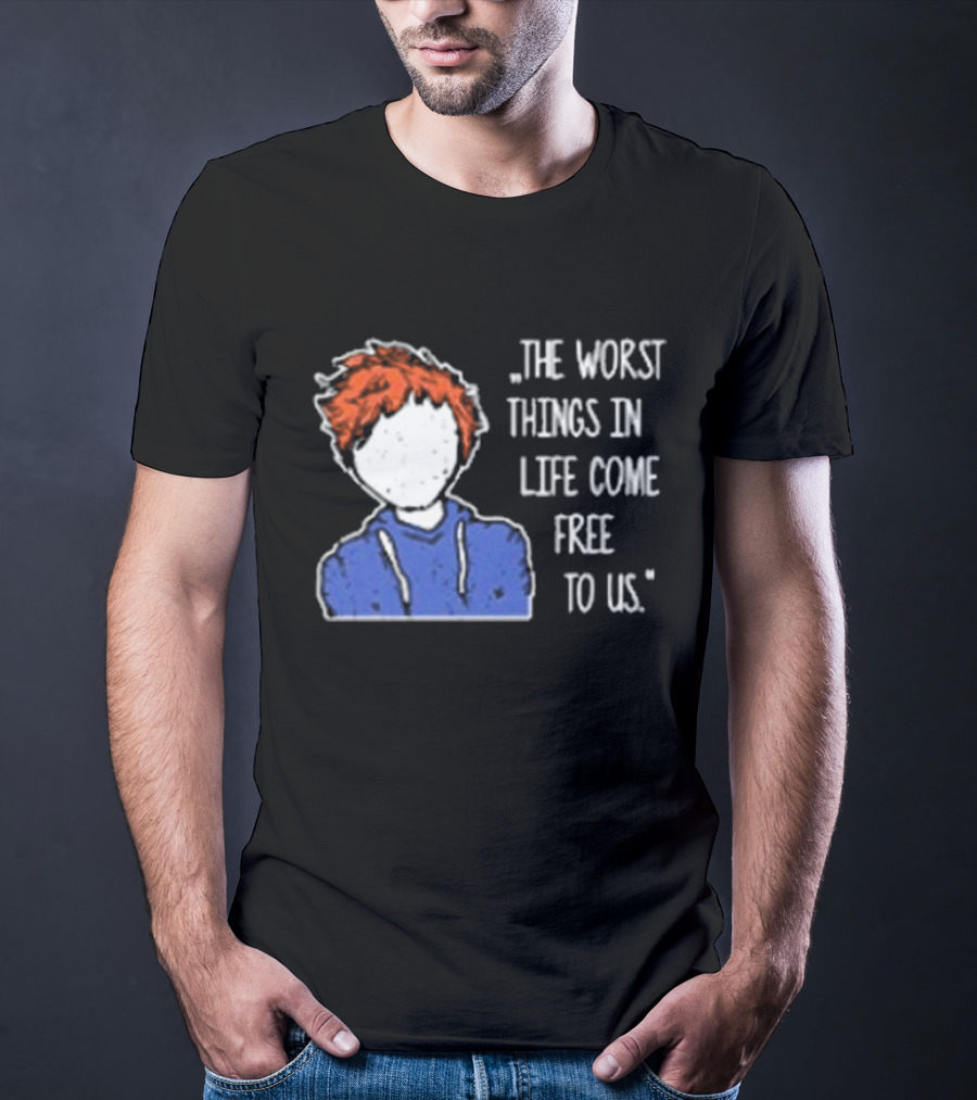 Ed Sheeran The Worst Things In Life Come Free To Us Sketch T-Shirt