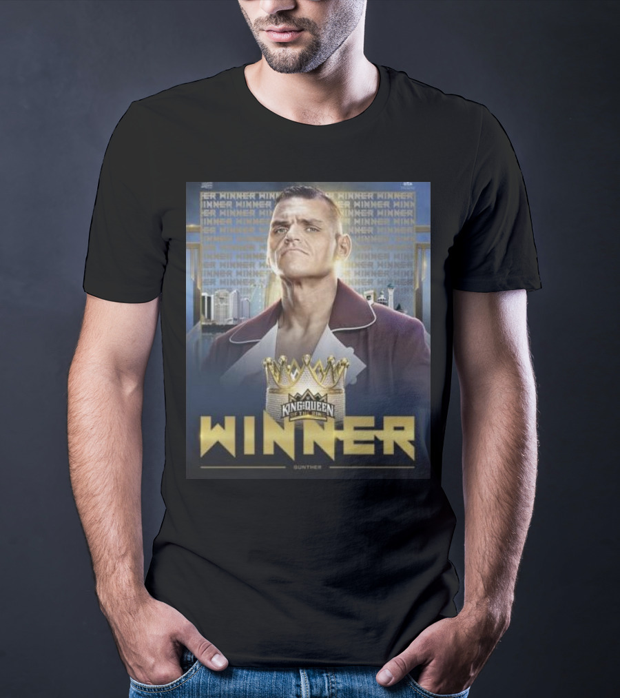 Gunther WWE King And Queen Of The Ring Winner Crown Champion T-Shirt