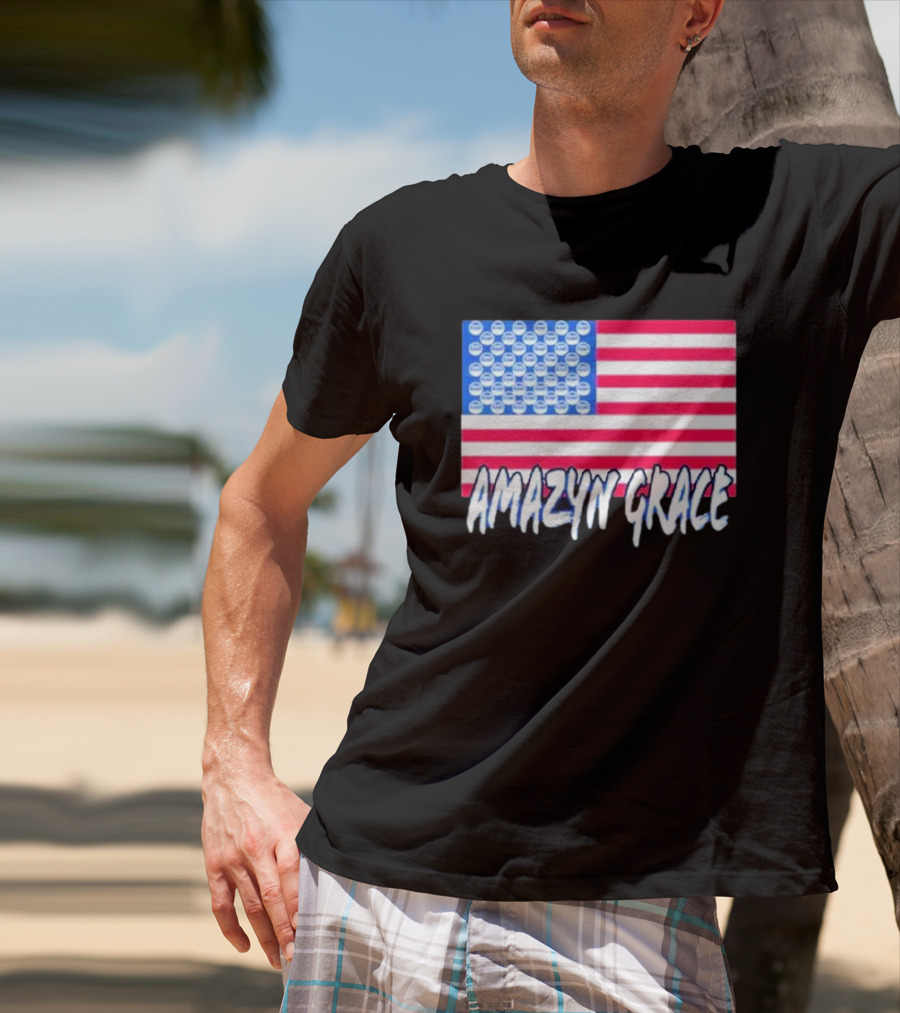 America Flag Amazyn Grace Pepsi Cap Stars T-Shirt