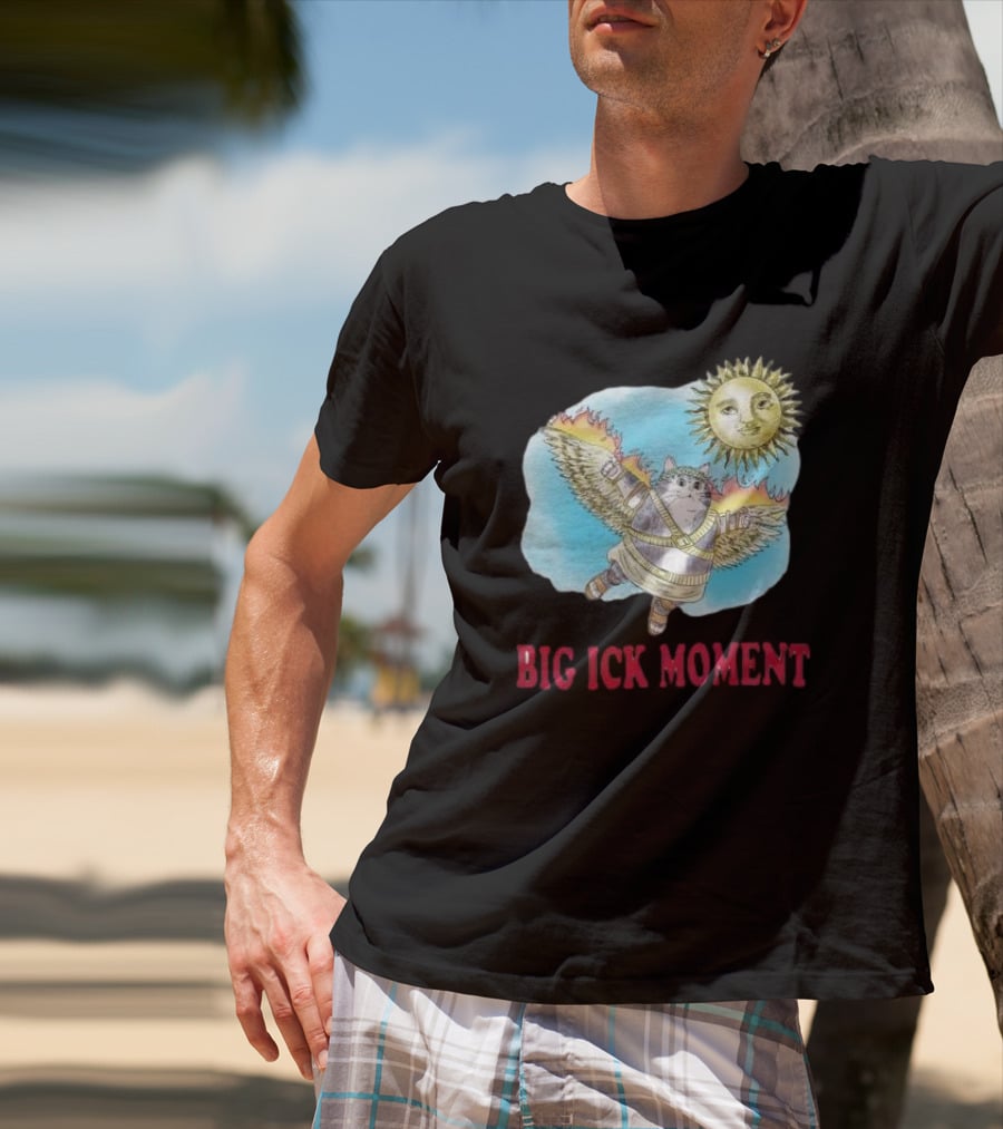 Big Ick Moment Cat With Wings And Sun T-Shirt
