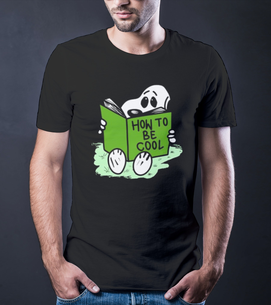 Snoopy Reading How To Be Cool Book Peanuts Comic Strip T-Shirt